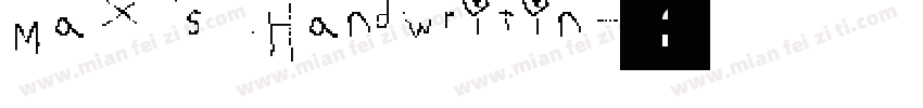 Max’s Handwritin字体转换